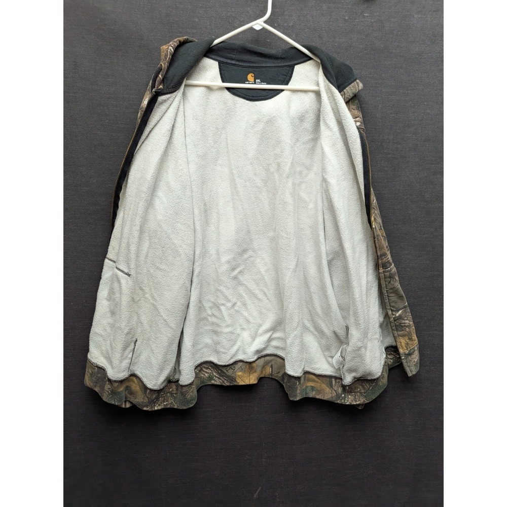 Carhartt Hoodie Jacket Camo Realtree Full Zip Original Fit K289-977 Men's 2XL - Picture 4 of 6